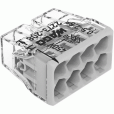 Wago 8-Leiter-Klemme COMPACT 0,5 - 2,5 mm² transparent/weiß 2273-208