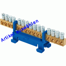 E-Term Null- und Schutzleiterschieneblock 16 mm² 15-polig