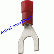 Haupa Gabelkabelschuh rot isoliert 0,25-1,5 mm²