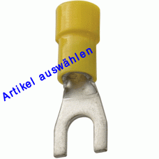 Haupa Gabelkabelschuh gelb isoliert 2,5-6 mm²