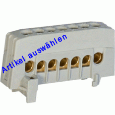 Pollmann Schieneblock fingersichere  7-polig