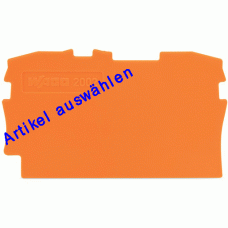 Wago Abschluss- und Zwischenplatte orange