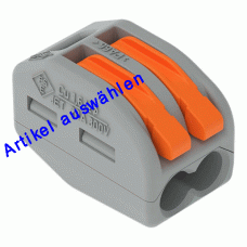 Wago Klemme mit Betätigungshebeln 0,08-4 mm²