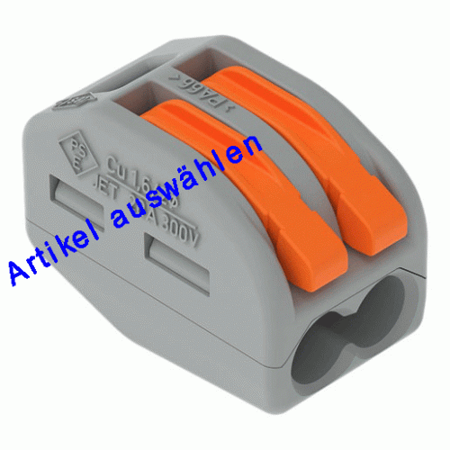 Wago Klemme mit Betätigungshebeln 0,08-4 mm²