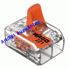 Wago Klemme mit Betätigungshebeln 0,2-4 mm²