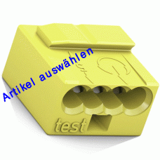 Wago Verbindungsklemme MICRO 4-Leiter-Klemme 0,6-0,8 mm²