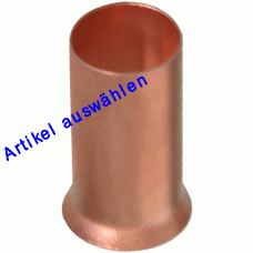 Haupa Aderendhülse Kupfer blank VPE: Packung (100 Stk)