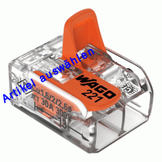 Wago Klemme mit Betätigungshebeln 0,2-6 mm²