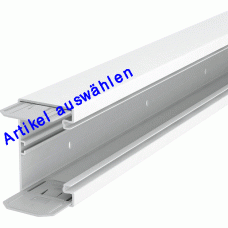 OBO Brüstungskanalunterteilmmit Bodenlochung 70x110x2000 mm PVC reinweiß RAL 9010