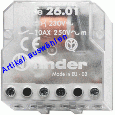 Finder Stromstoßschalter 10A 230V Serie 26 UP-Dose