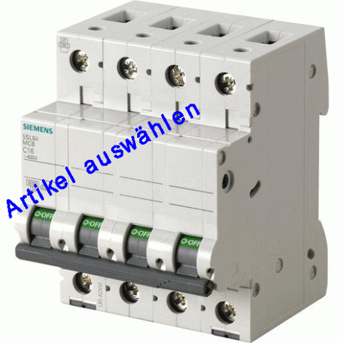 Siemens LS-Schutzschalter 4-polig B-Char