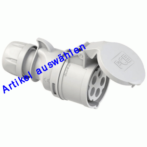 PCE CEE Kupplung 5-polig 400V 1h IP44/67 NOTSTROM