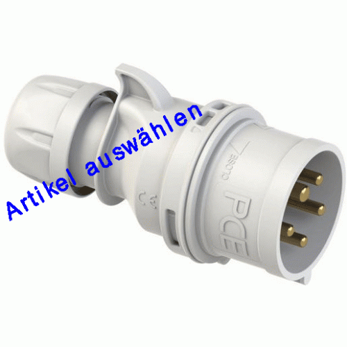 PCE CEE Stecker 5-polig 400V 1h IP44/67 NOTSTROM