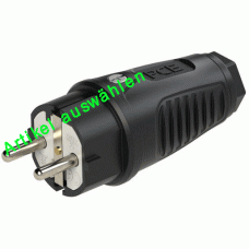 PCE Schutzkontaktstecker Gummi Taurus2 16A 250V IP54 0511