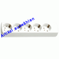 Bachmann Tischverteiler 45° mit Kabel 3x1,5 mm² weiß