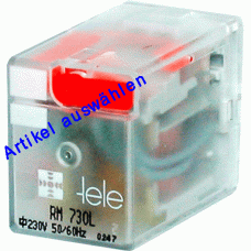 Tele Haase Schaltrelais 4 Wechsler AC LED RM 14-polig