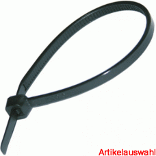 SapiSelco Kabelbinder schwarz UV-beständig VPE: Packung (100 Stk)