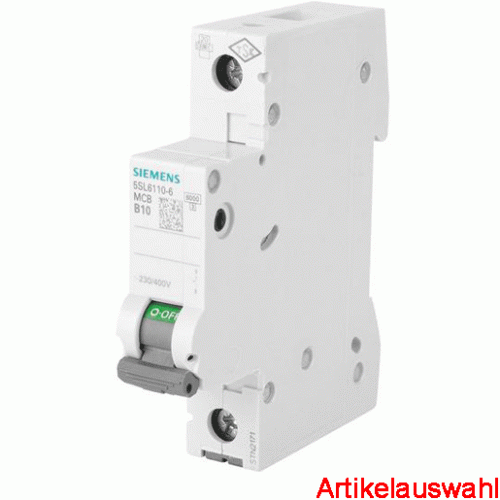 Siemens LS-Schutzschalter 1-polig B-Char