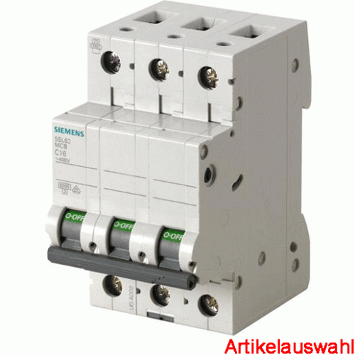 Siemens LS-Schutzschalter 3-polig B-Char