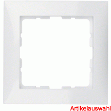 Berker Abdeckrahmen S.1 polarweiß  glänzend
