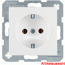 Berker Steckdose S.1 polarweiß glänzend