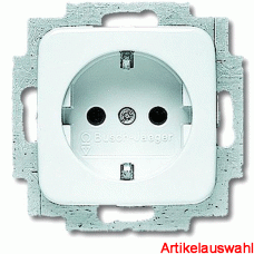 Busch-Jaeger Unterputz Schuko-Steckdose alpinweiß Reflex