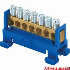 E-Term Null- und Schutzleiterschieneblock 16 mm²  7-polig