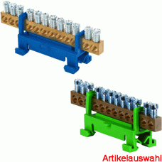 E-Term Null- und Schutzleiterschieneblock 16 mm² 12-polig