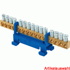 E-Term Null- und Schutzleiterschieneblock 16 mm² 15-polig