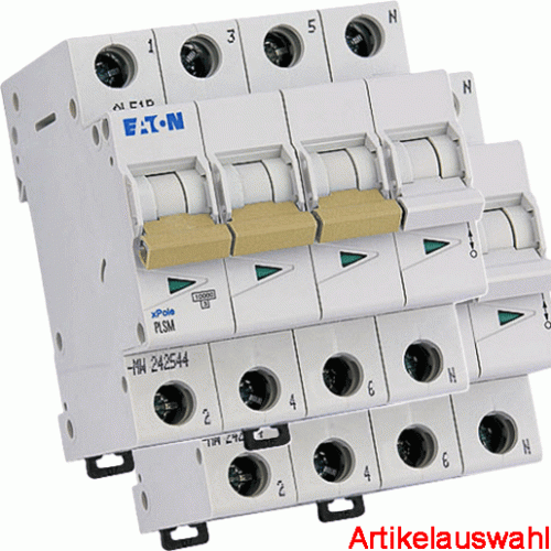 Eaton LS-Schalter 3-polig+N 10kA B-Charakteristik