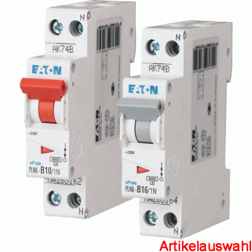 Eaton LS-Schalter 1-polig+N 6kA B-Charakteristik Schmalbau