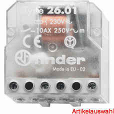 Finder Stromstoßschalter 10A 230V Serie 26 UP-Dose