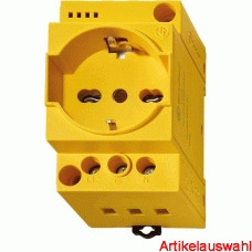 Finder Steckdose für Reiheneinbau 16A 250V AC mit Schutzkontakt und LED Anzeige