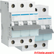 Hager LS-Schalter 3-polig 6kA B-Charakteristik