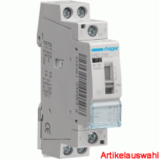 Hager Installationsschütz mit Handschaltung 1 Schließer/1 Öffner 24V230V