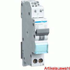 Hager LS-Schutzschalter 2-polig Schmalbau B -Char QUICK CONNECT