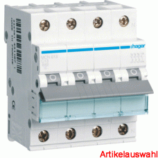 Hager LS-Schutzschalter 4-polig C-Char