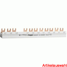 Hager Phasenschiene Gabel 10 mm² 12 Module
