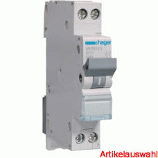 Hager LS-Schutzschalter 2-polig Schmalbau B-Char