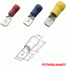 Haupa Flachstecker isoliert 6,3x0,8