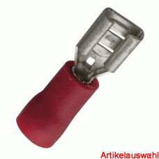 Haupa Flachsteckhülse isoliert 6,3x0,8