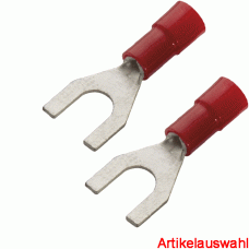 Haupa Gabelkabelschuh rot isoliert 0,25-1,5 mm²