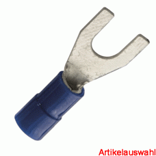 Haupa Gabelkabelschuh blau isoliert 1,5-2,5 mm²