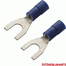 Haupa Gabelkabelschuh blau isoliert 1,5-2,5 mm²