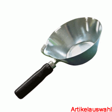 Haupa Gipspfanne aus Stahlblech mit Holzstiel