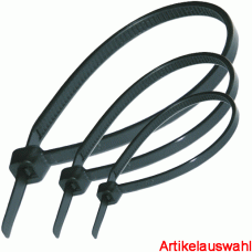 Haupa Kabelbinder schwarz UV-beständig (100 Stk)