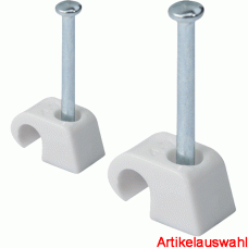 Haupa Nagelschelle für Kabel Ø 4-7 mm grau (100 Stk)