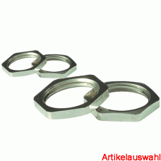 Jacob Sechskantmutter metrisch Messing/Vernickelt