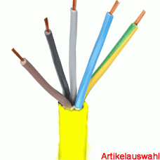 Kabel & Leitungen Baustellenleitung XYMM-J 5x4 mm² K35 gelb