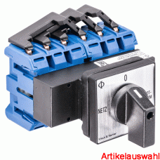 Kraus & Naimer NETZ-0-NOTSTROM Umschalter 3-polig Fronteinbau